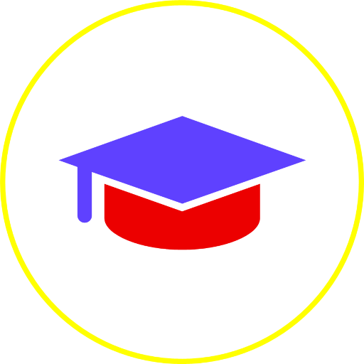 Isotip del concepte "educació" realitzat amb un barret de graduació.
