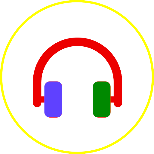 Isotip del concepte "audio" realitzat amb un símbol d'uns auriculars de música.

